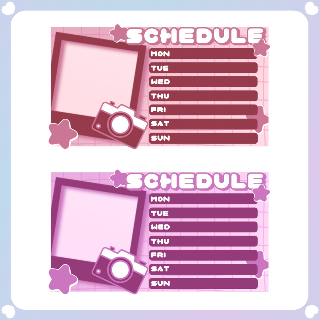 【配信素材】⑥週間スケジュール