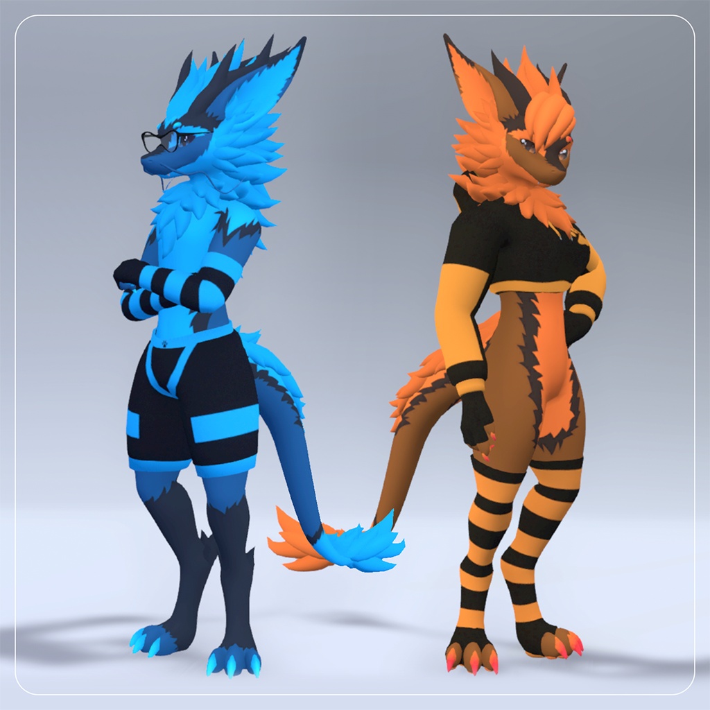 Nardoragon - オリジナル3Dモデル【VRChat対応】