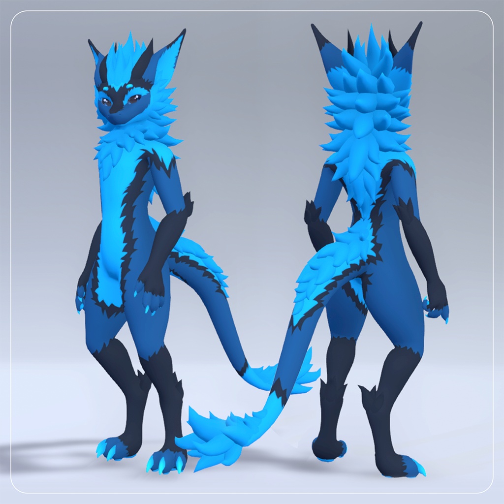 Nardoragon - オリジナル3Dモデル【VRChat対応】