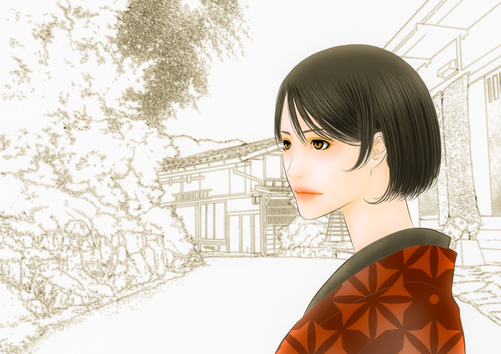 美人画クリアファイル