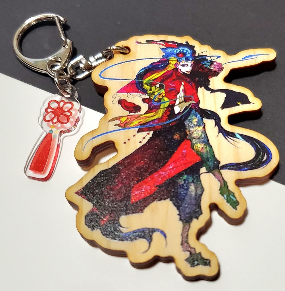 麒麟ウッドキーホルダー