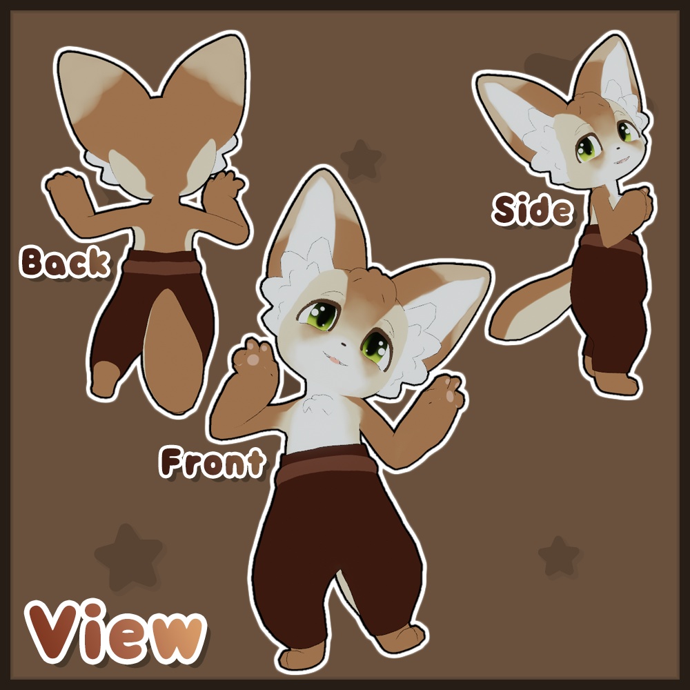 オリジナル3Dモデル 【Foxo VRChat Avatar】