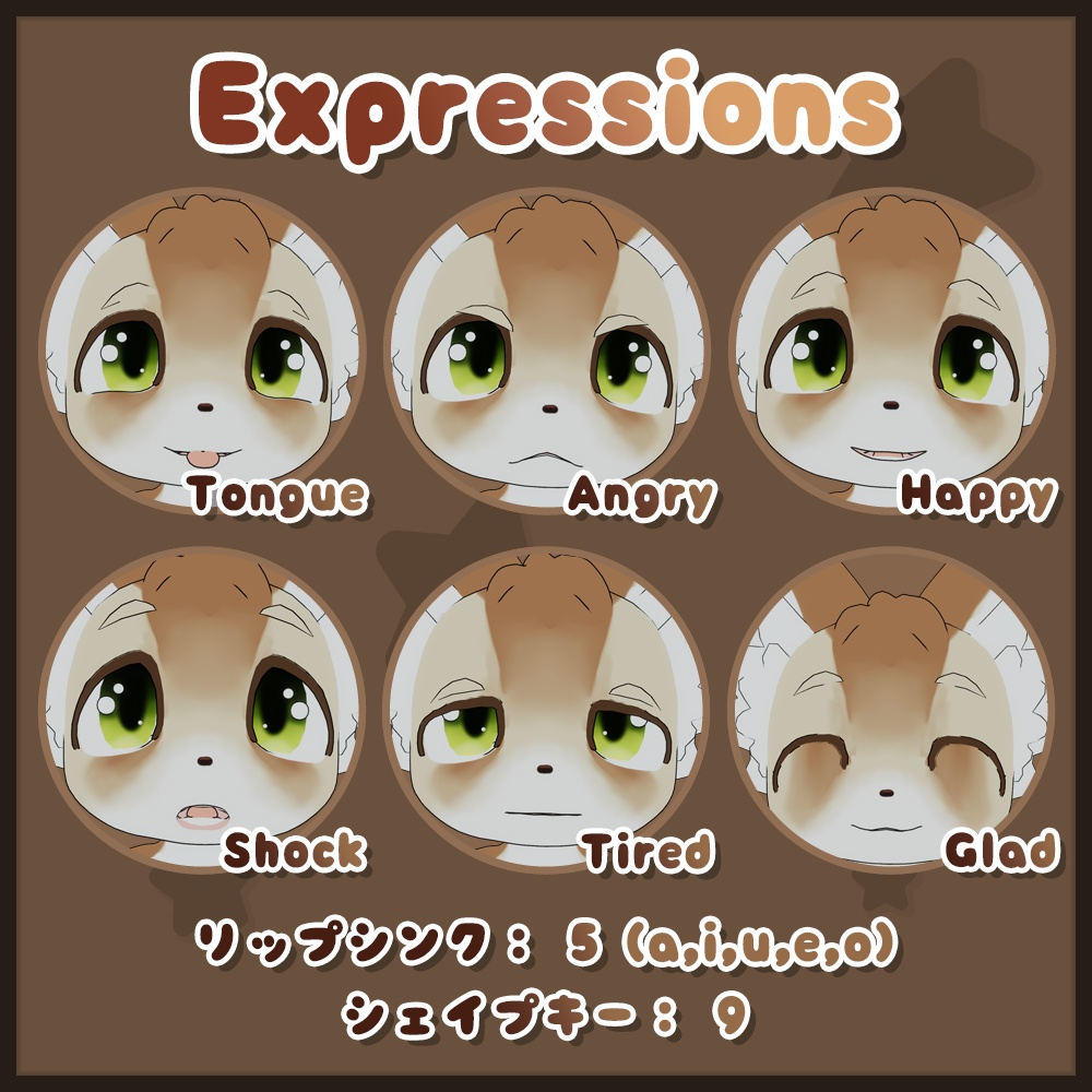 オリジナル3Dモデル 【Foxo VRChat Avatar】