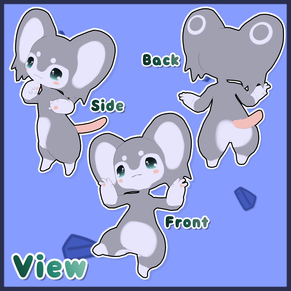 オリジナル3Dモデル 【Dotty VRChat Avatar】