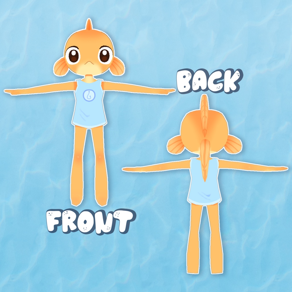 オリジナル3Dモデル 【Finny】(Free)