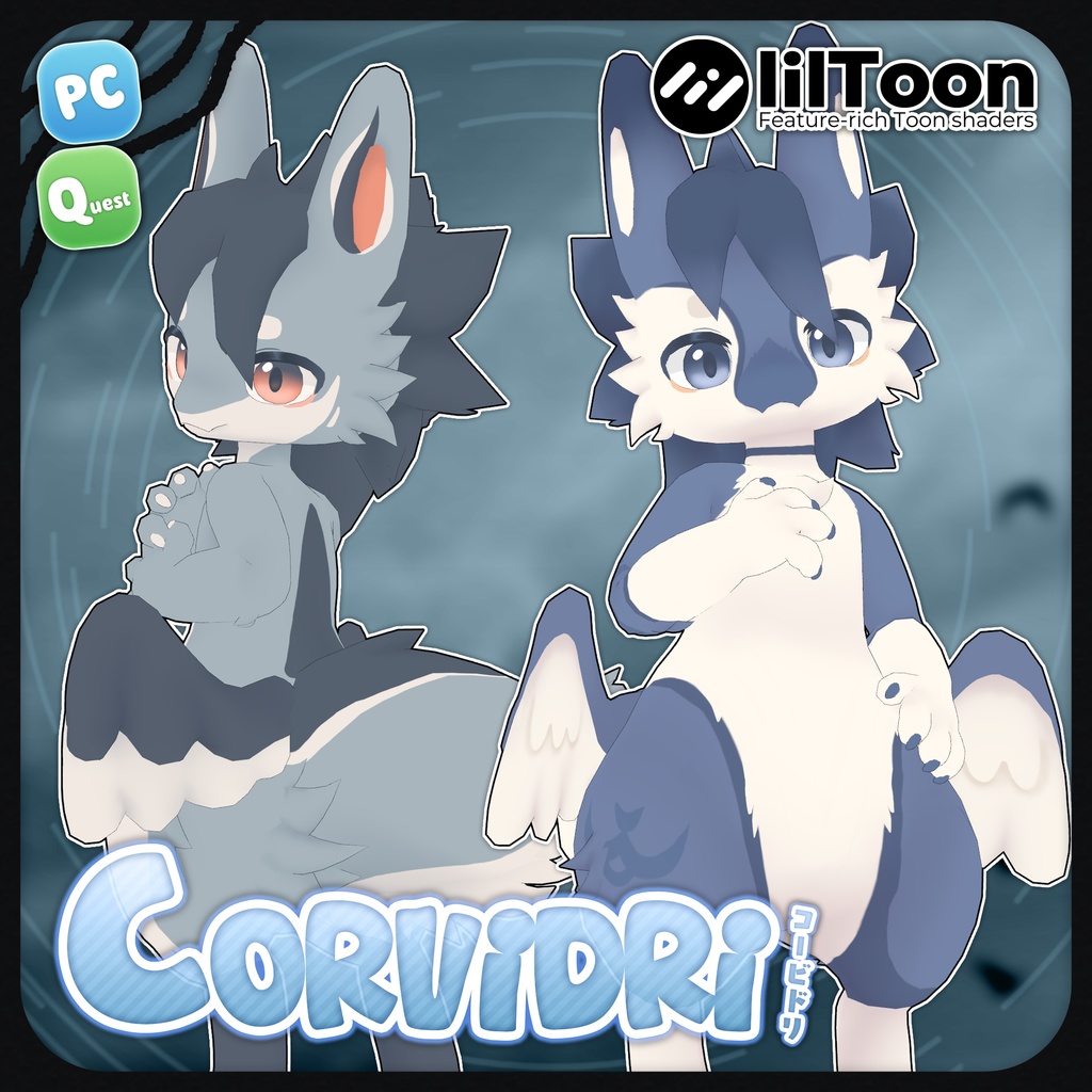 オリジナル3Dモデル【Corvidri】