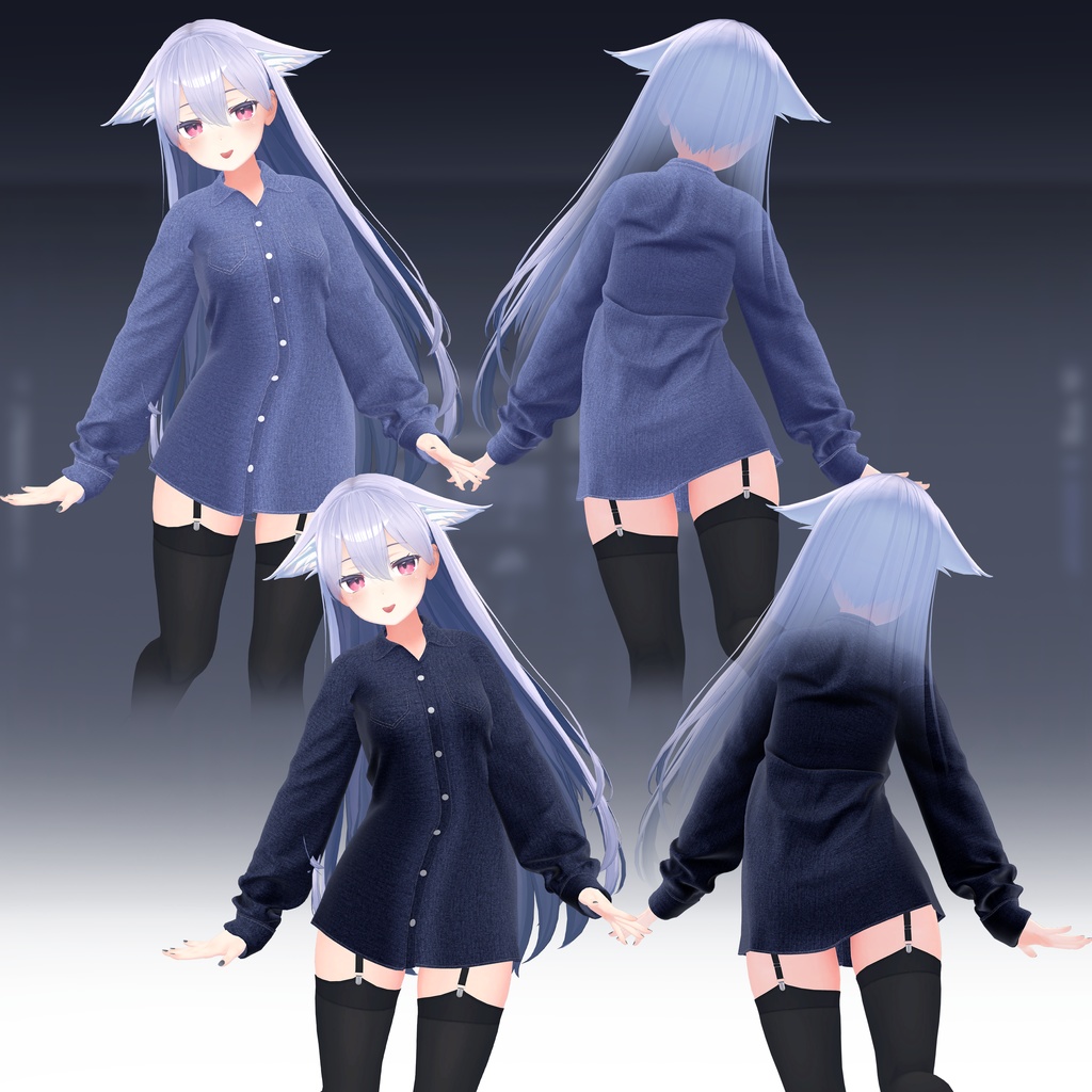 【VRC用】 White Shirt