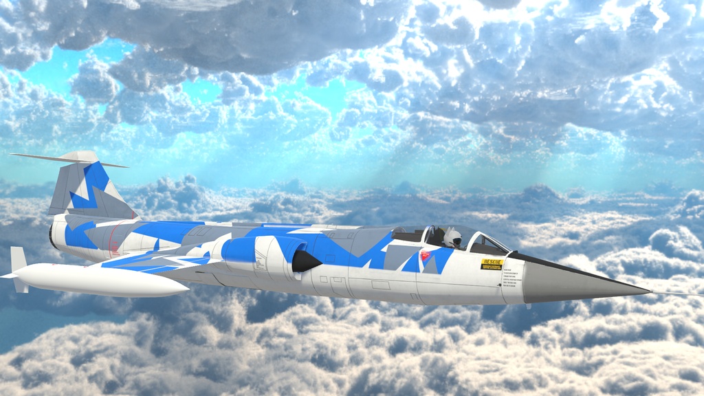 【VRC想定】F-104 Starfighter (SaccFlight導入済み)