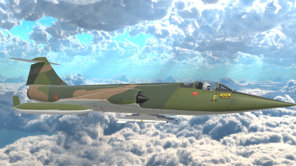 【VRC想定】F-104 Starfighter (SaccFlight導入済み)