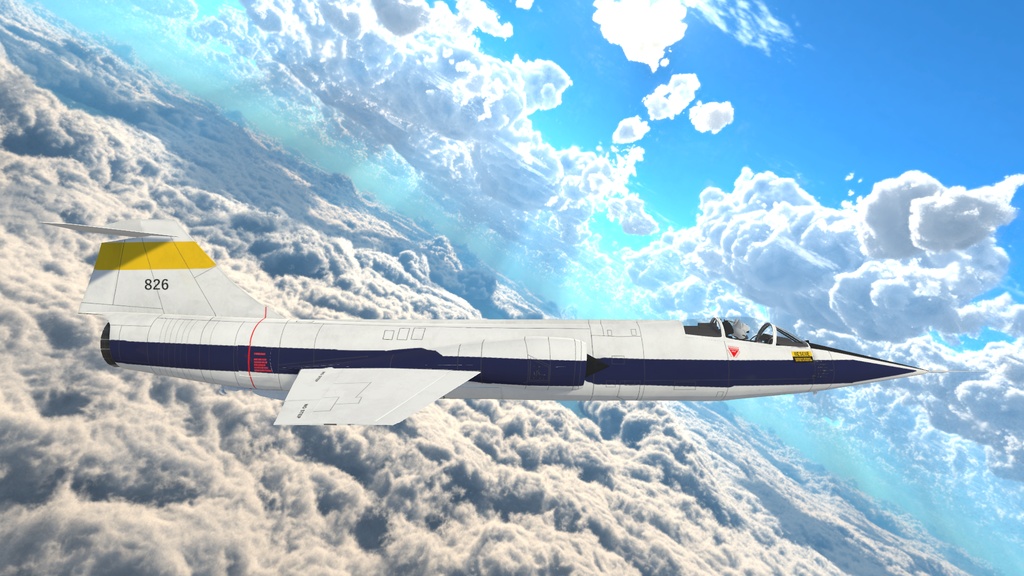 【VRC想定】F-104 Starfighter (SaccFlight導入済み)