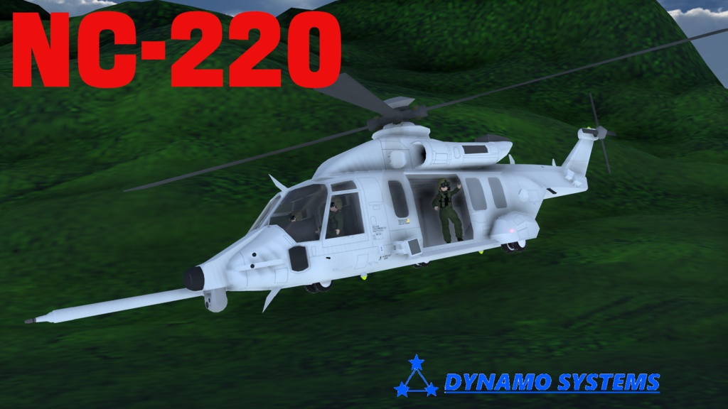 NC-220Transport Helicopter+ missile frigate 輸送ヘリと軍艦セット
