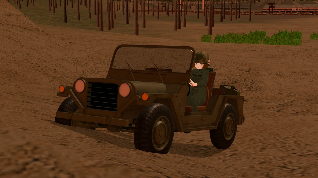 【VRC想定】軍用四輪駆動車(four wheel drive vehicle)