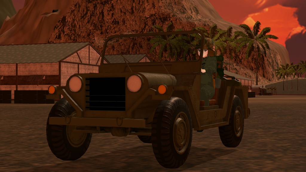 【VRC想定】軍用四輪駆動車(four wheel drive vehicle)