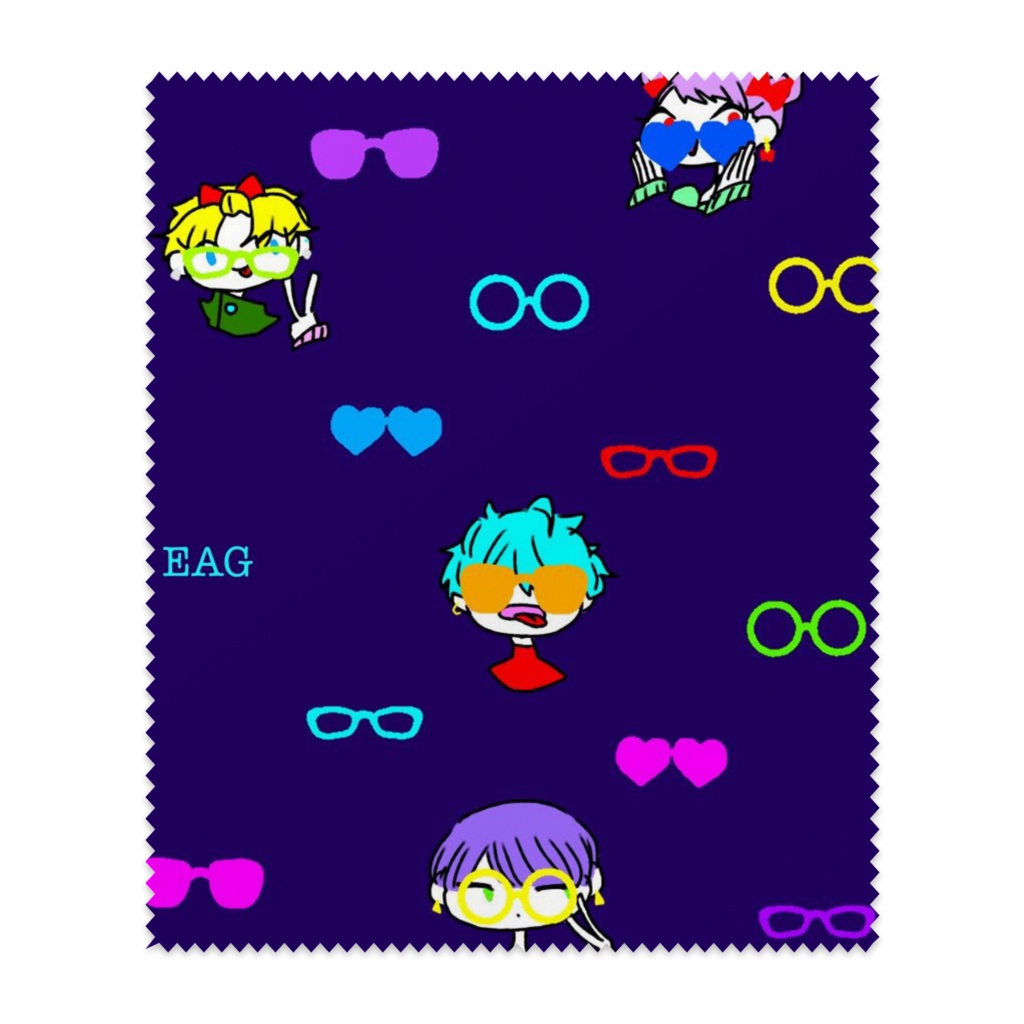 絵顎のメガネ拭き