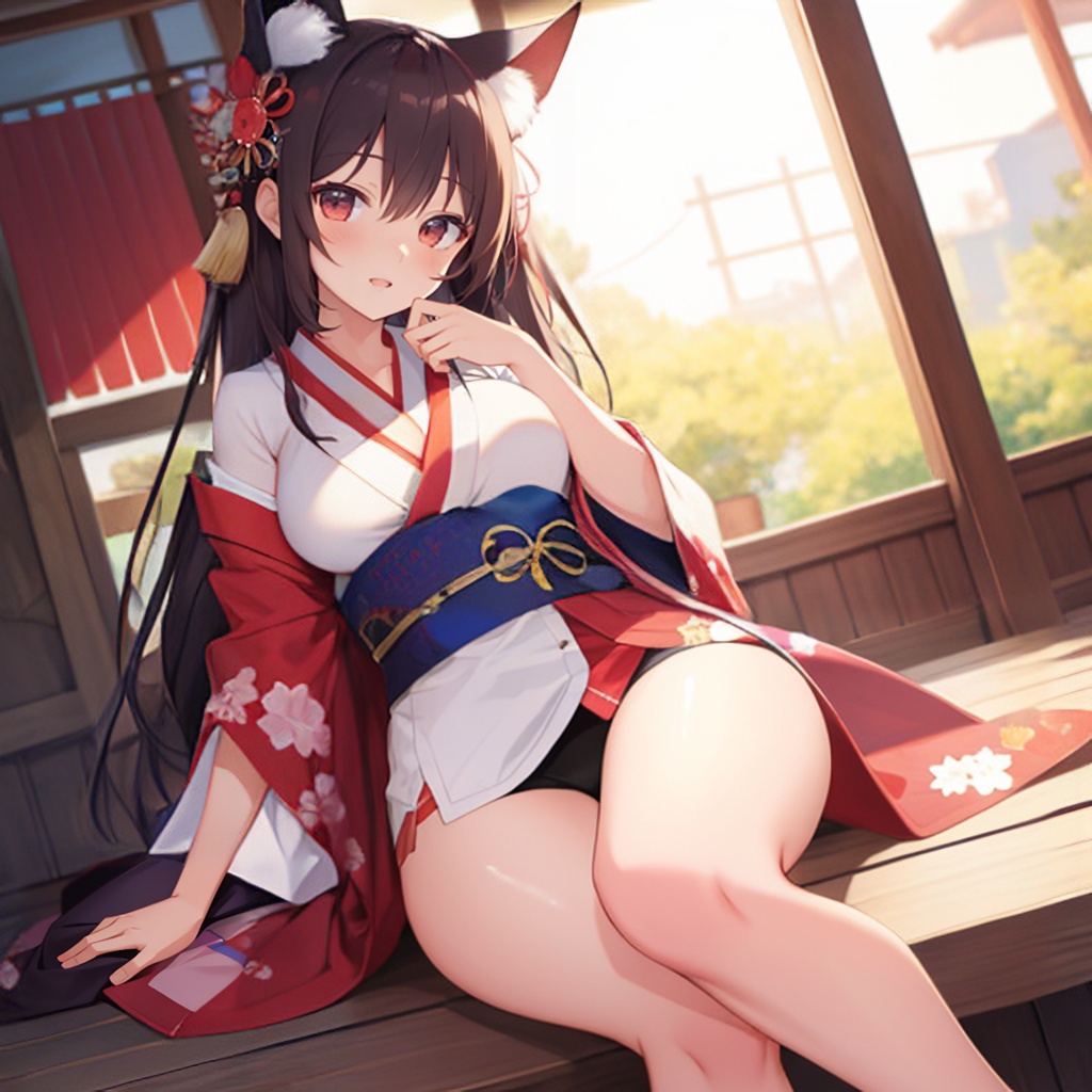 [CG集] 着物風狐耳さん