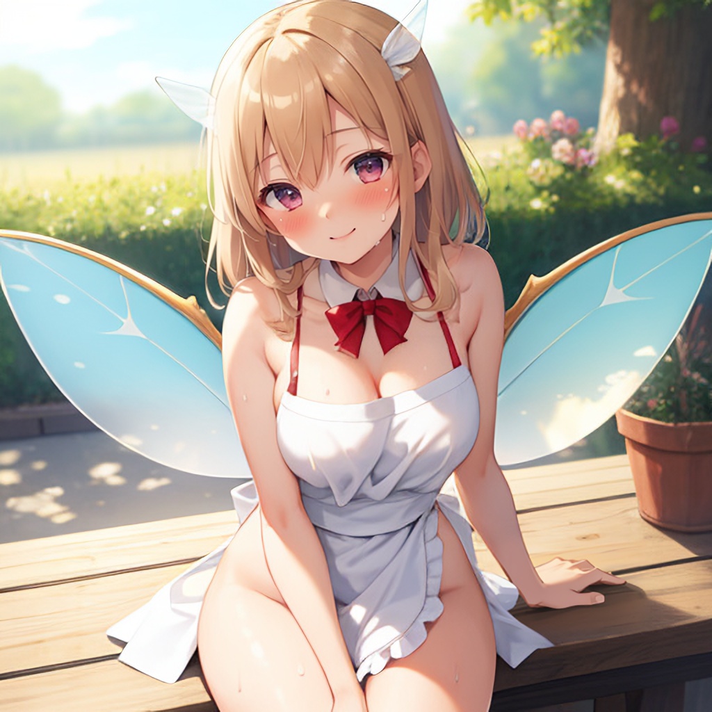 [CG集] 裸エプロン風妖精さん