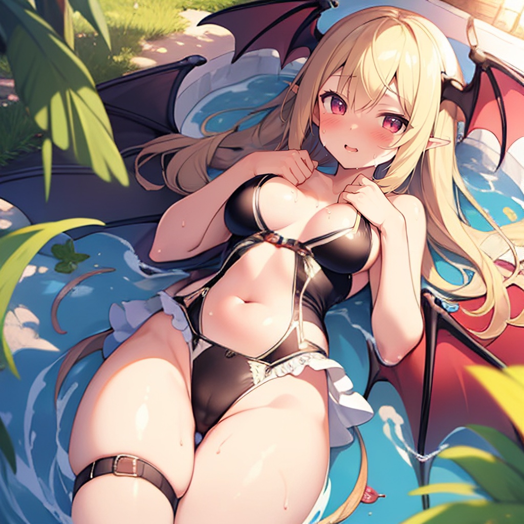 [CG集] 水着風サキュバスさん