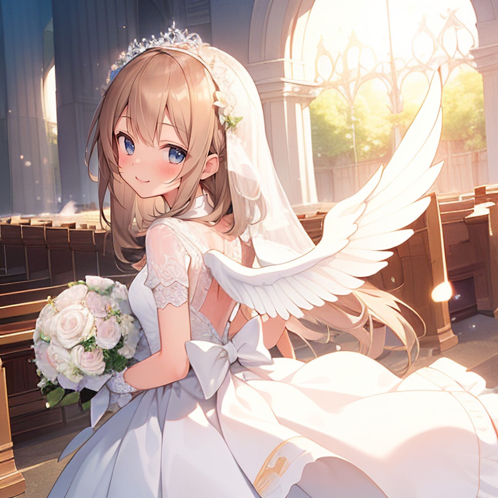 [CG集] ウエディングドレス風天使さん