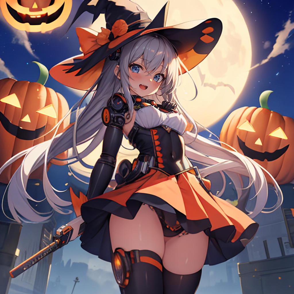 [CG集] メカチックなハロウィン魔女さん