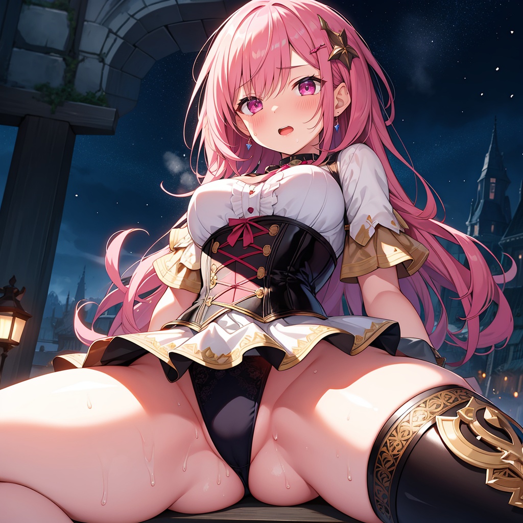 [CG集][高解像度30枚] 開脚なレオタード風ファンタジー娘さん