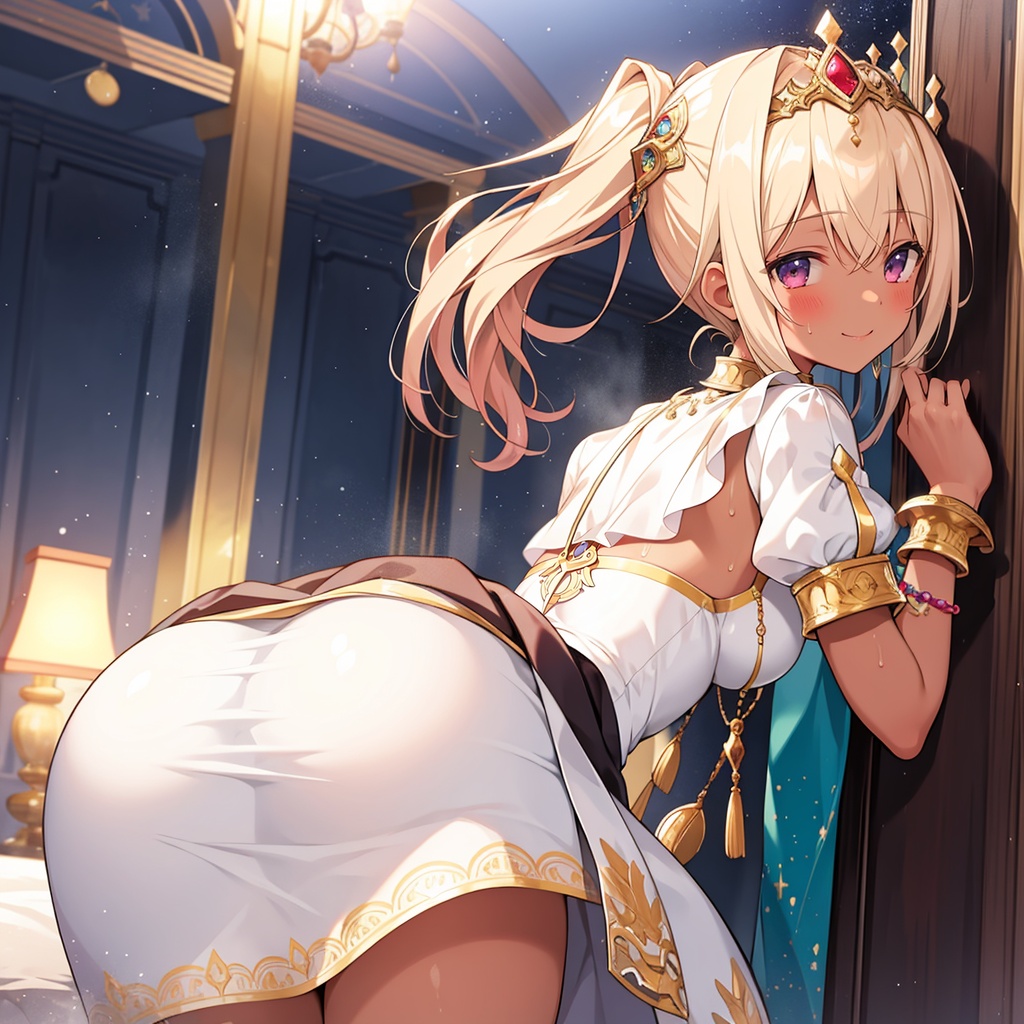 [CG集][高解像度30枚] プリンセスな褐色美少女さん