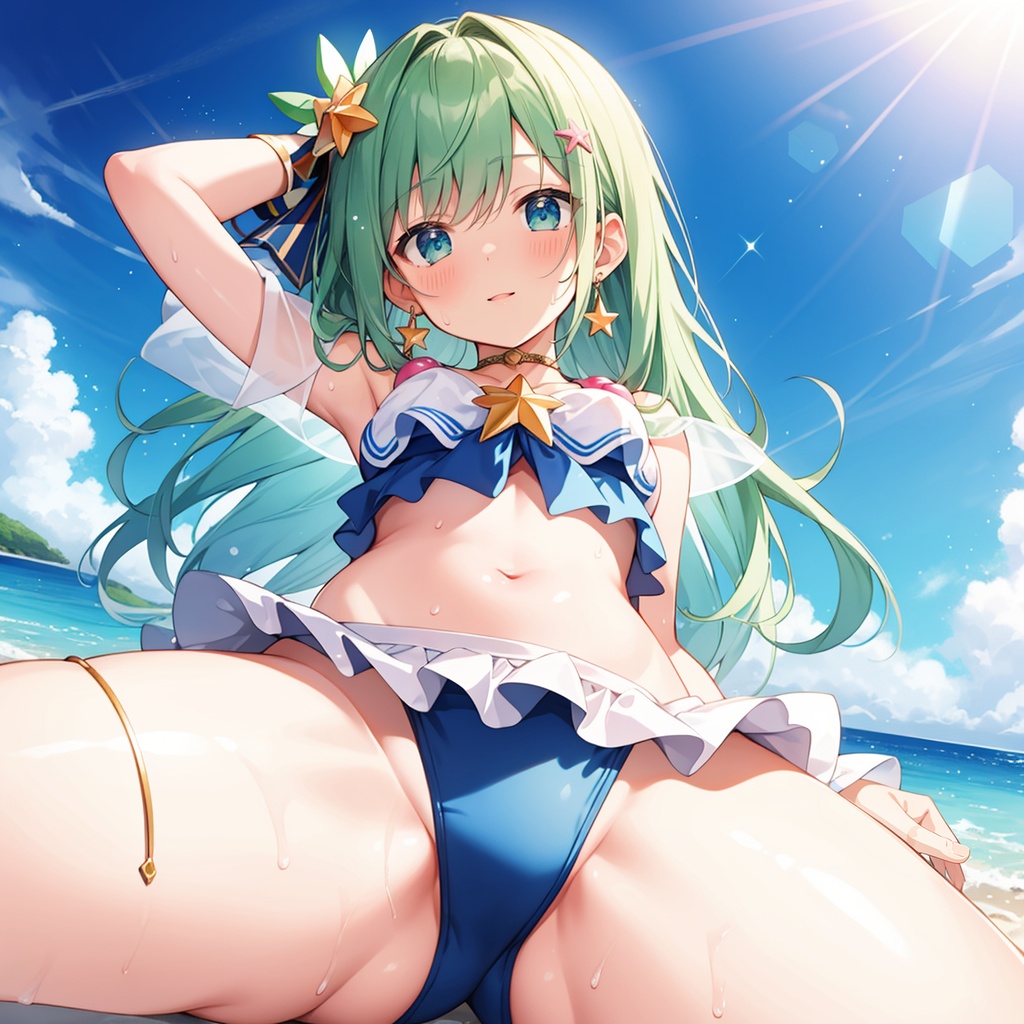 [CG集][高解像度30枚] 水着な魔法少女さん