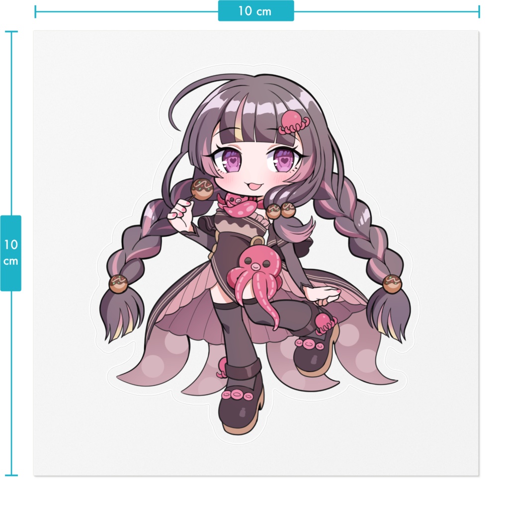 クリアステッカーたこやきぴっぴ