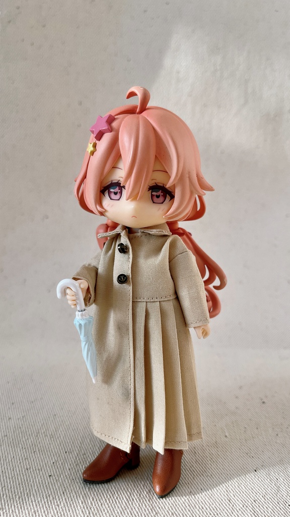 プリーツ入りのロングドレス オビツ11服 Piccodo服