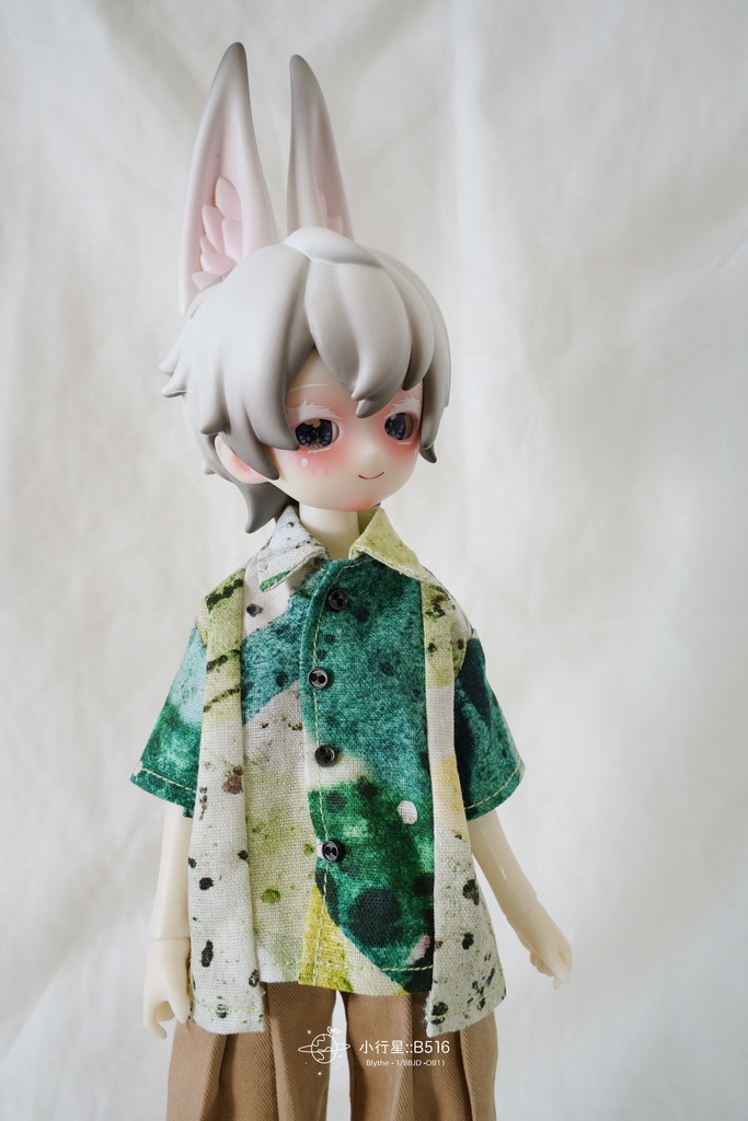 切り替えシャツ 1/6ドール ( オビツ24 / ブライス / ピュアニーモ/ リカちゃん)