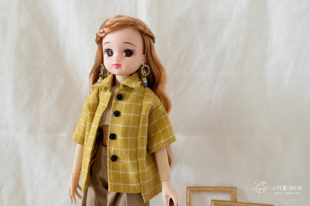 切り替えシャツ 1/6ドール ( オビツ24 / ブライス / ピュアニーモ/ リカちゃん)