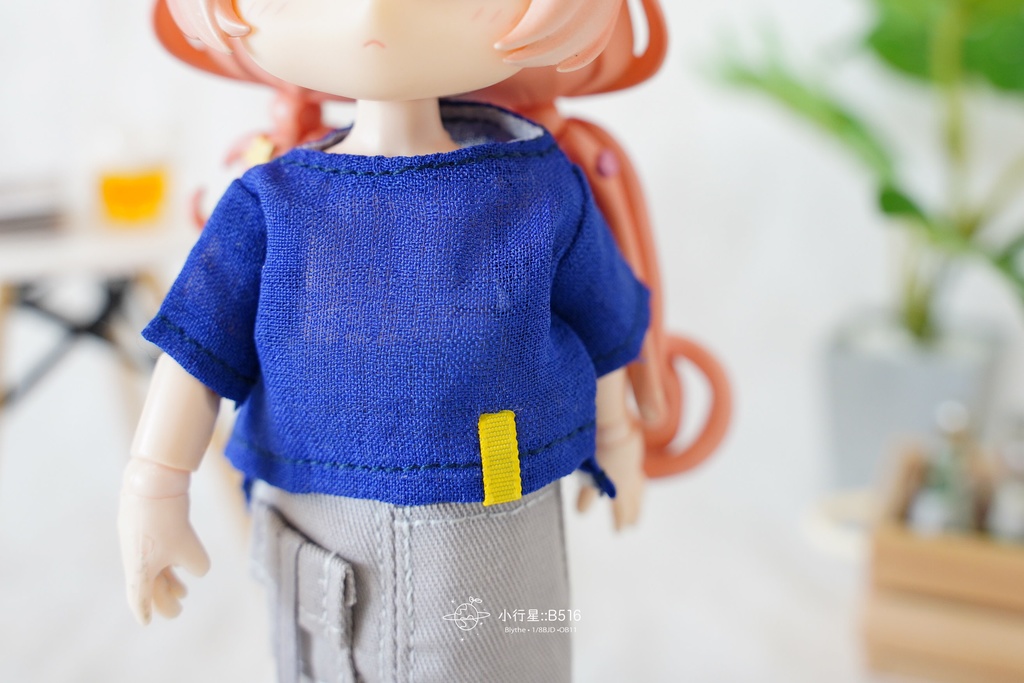 ボートネックの微透けトップス  オビツ11服 ピコドー服