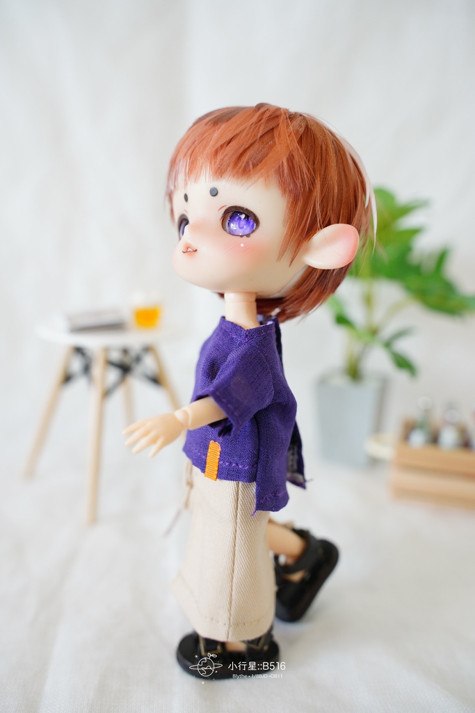 ボートネックの微透けトップス  オビツ11服 ピコドー服