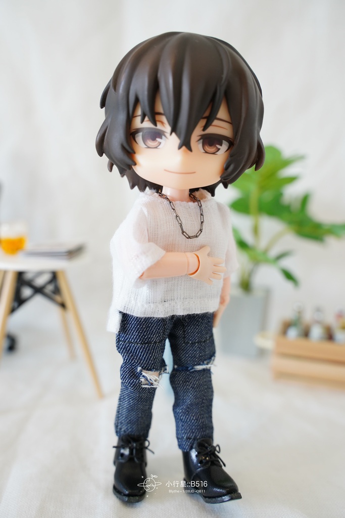 ボートネックの微透けトップス  オビツ11服 ピコドー服