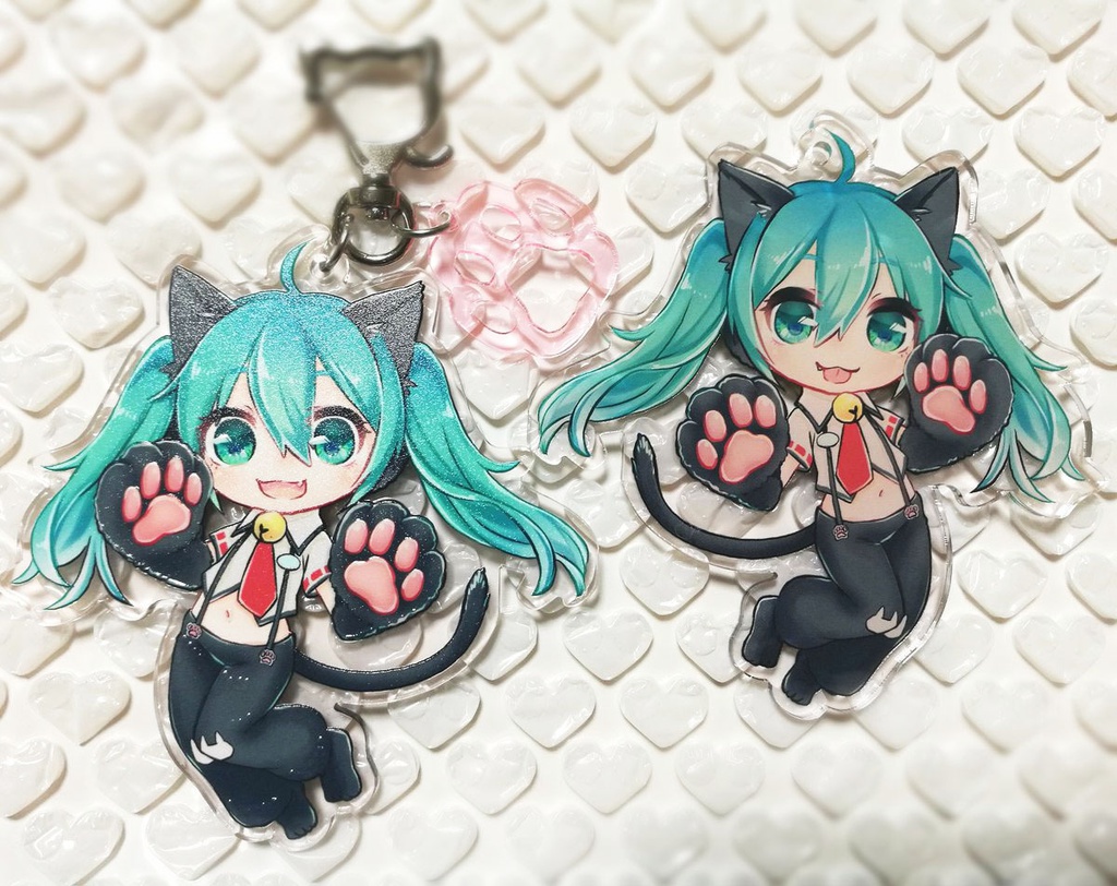 にゃんこミク　アクリルキーホルダー