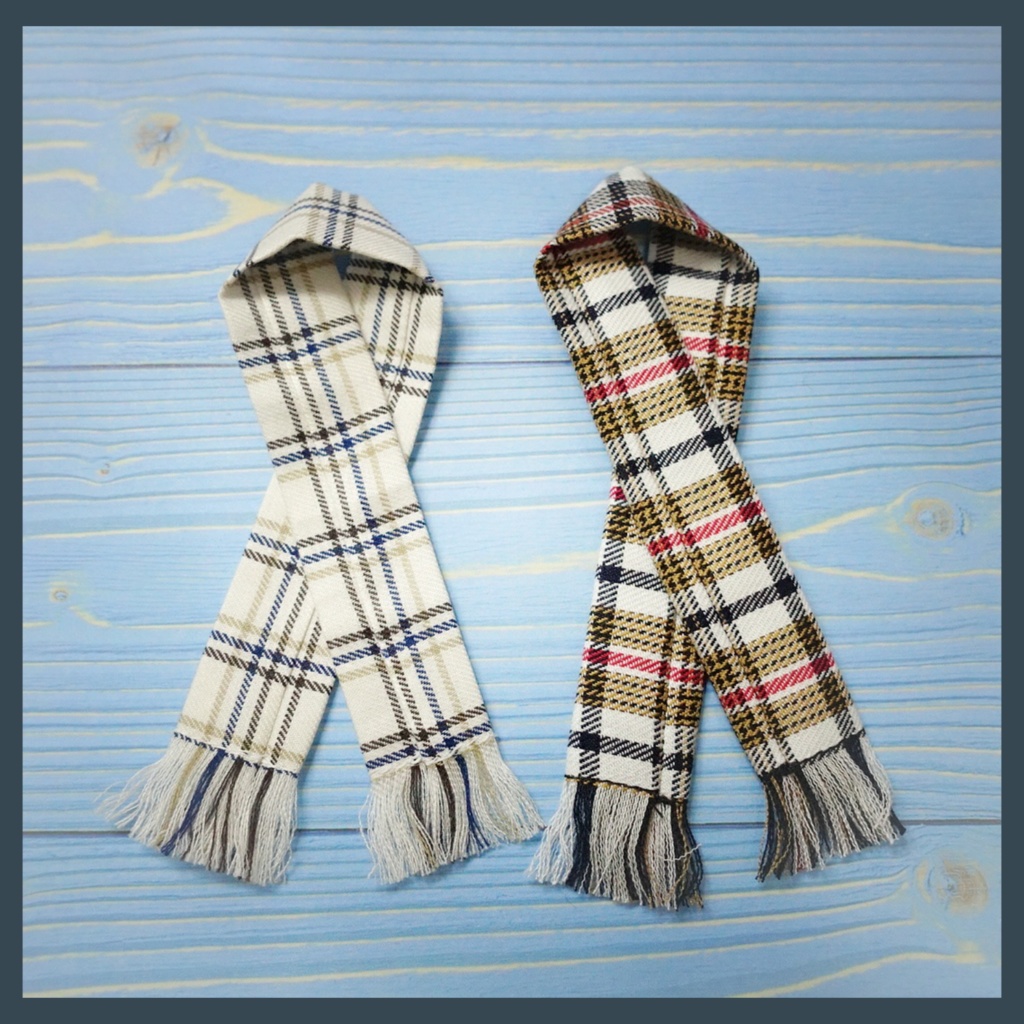 シンプルチェックマフラー