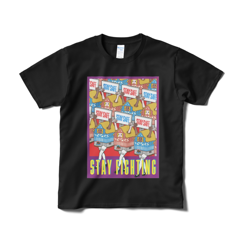 STAY FIGHTING T-shirt (BLACK)