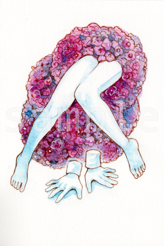 ドローイング原画「挑発」