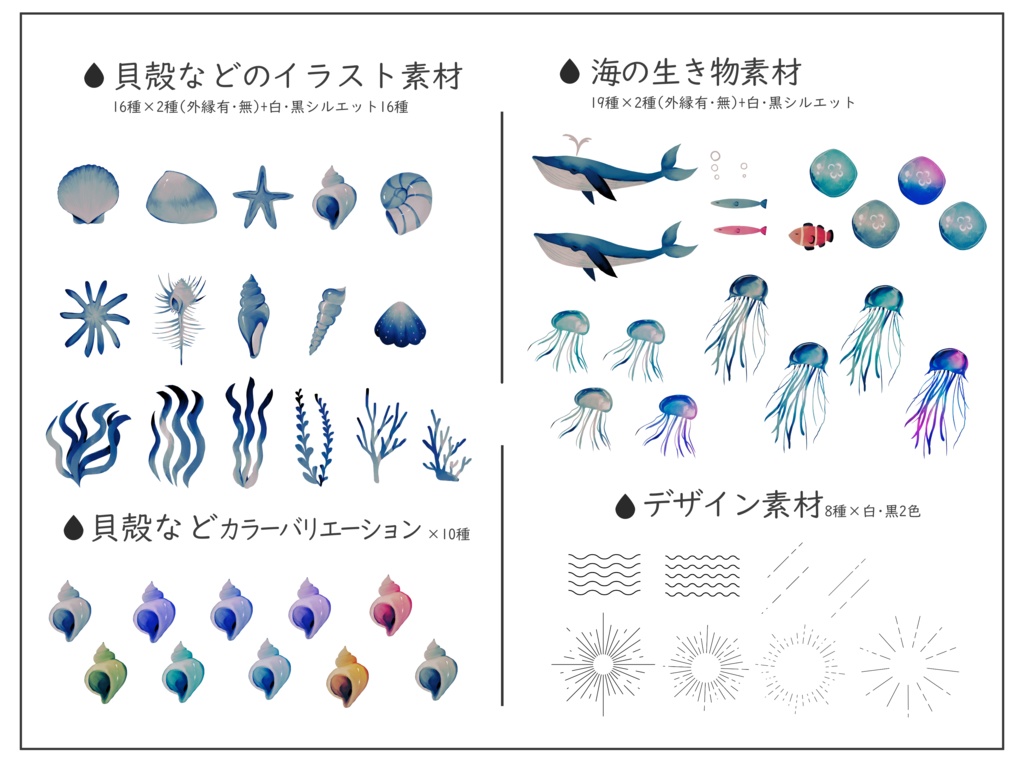 TRPGで使える海の素材集