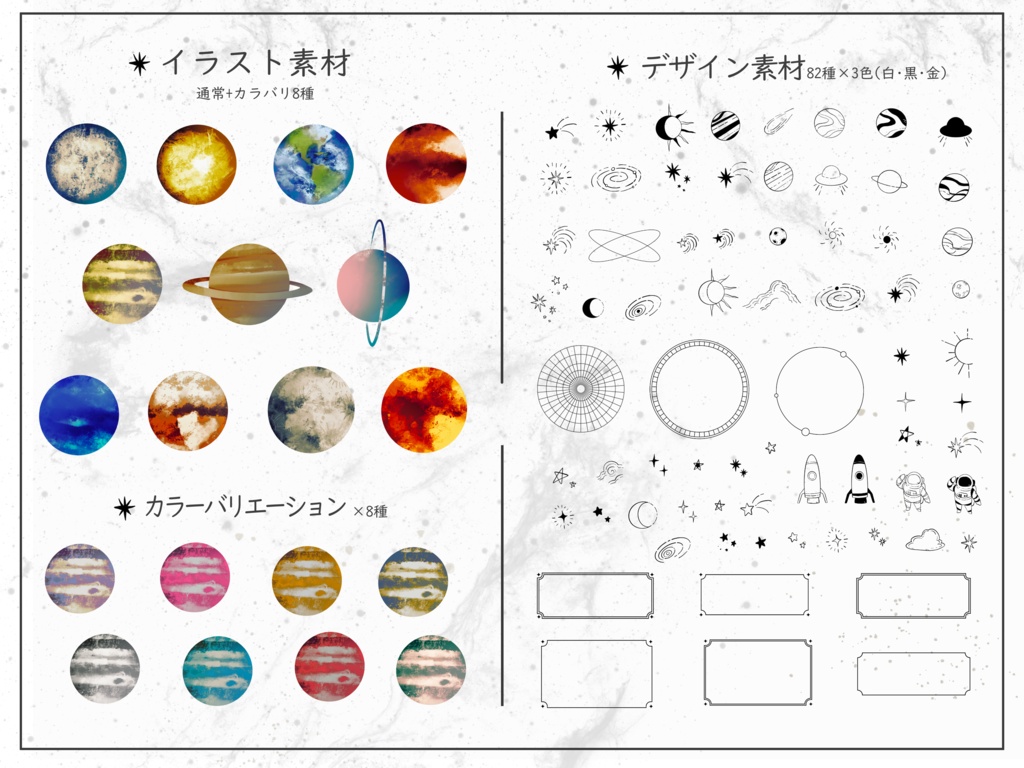 TRPGで使える惑星の素材集