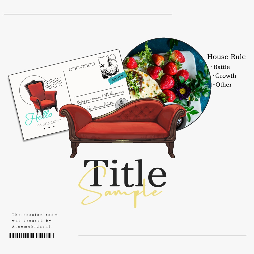 【イラスト素材集】Vol.01_お洒落なインテリア【商用利用可】