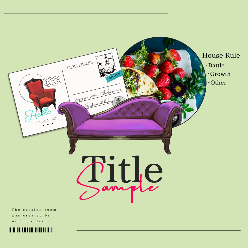 【イラスト素材集】Vol.01_お洒落なインテリア【商用利用可】