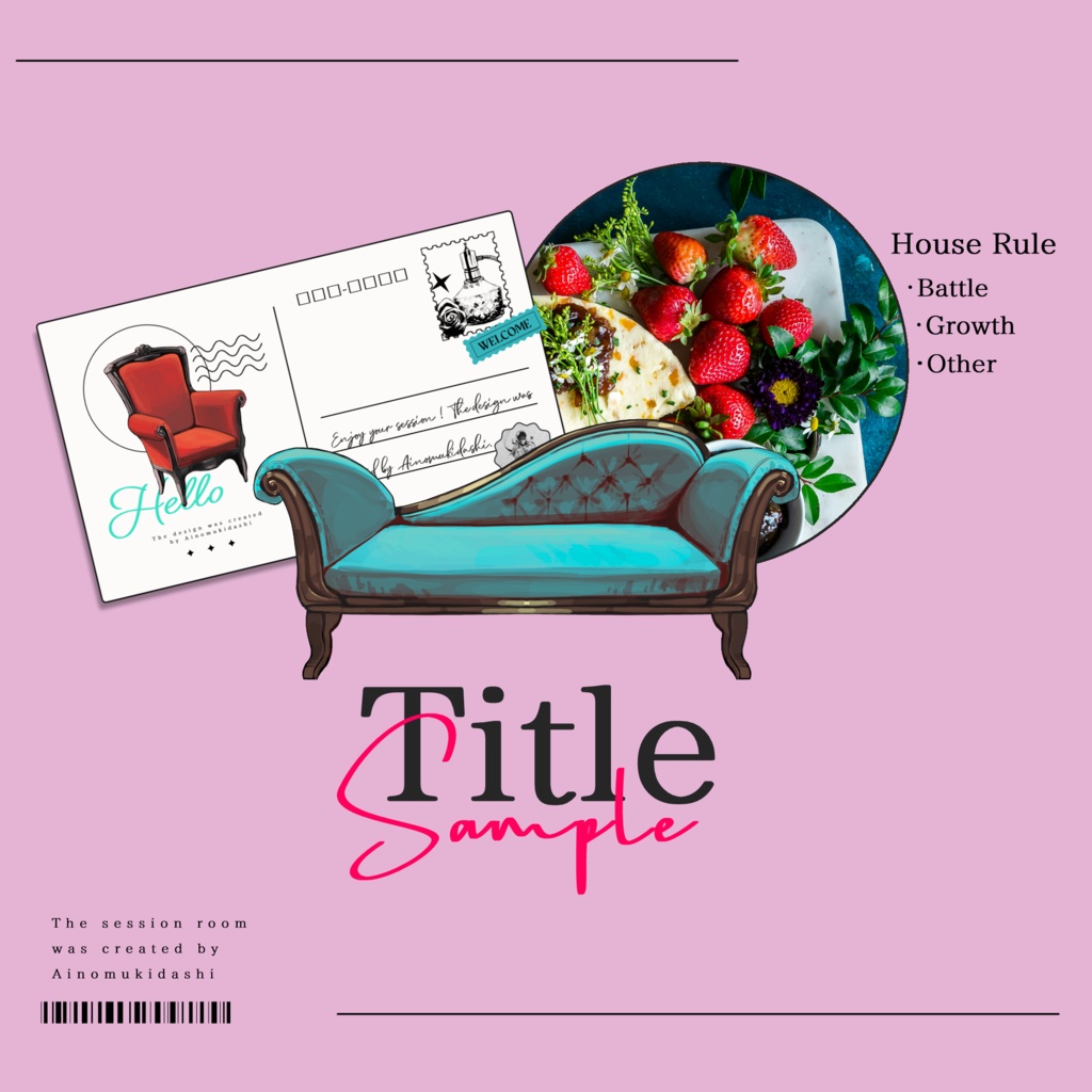 【イラスト素材集】Vol.01_お洒落なインテリア【商用利用可】