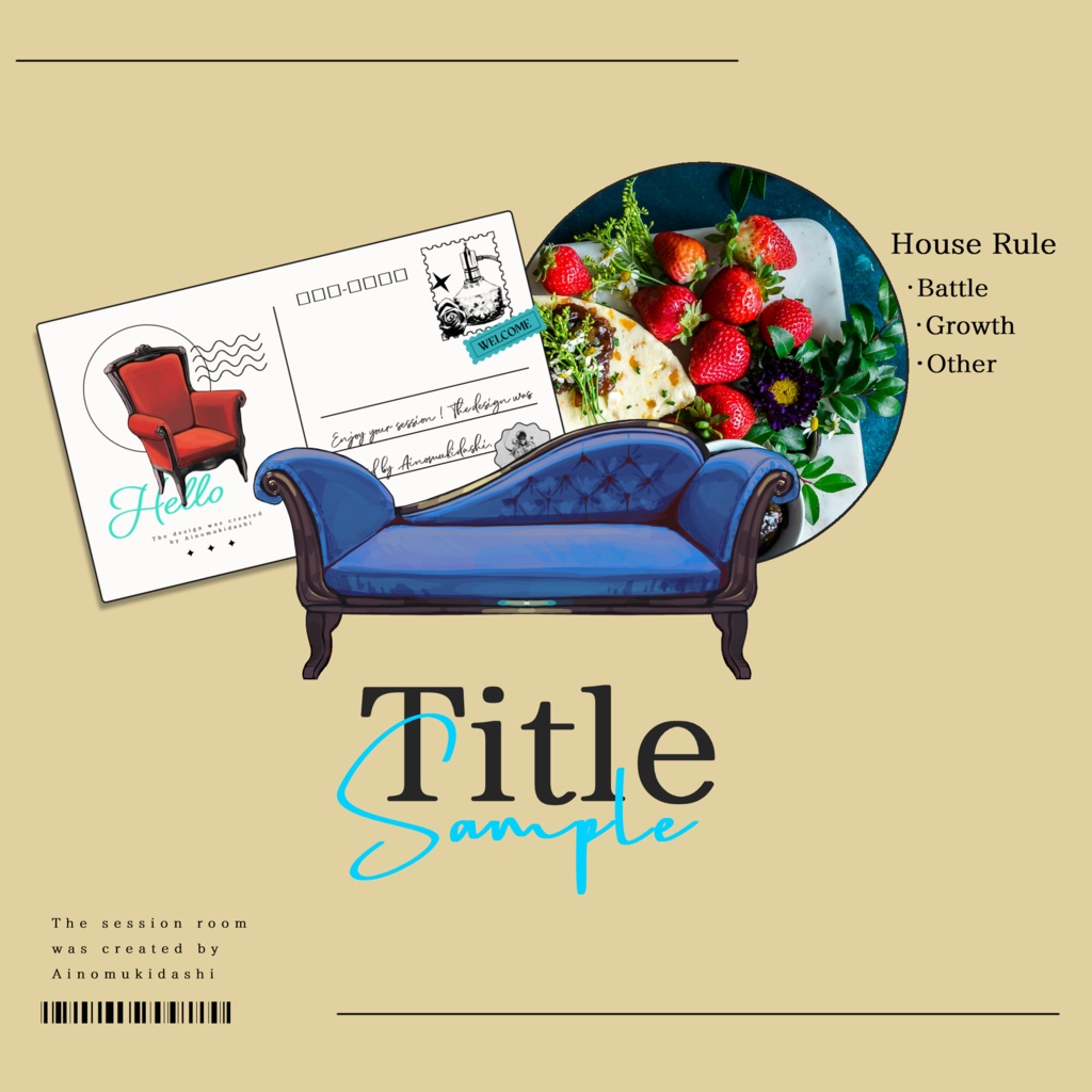 【イラスト素材集】Vol.01_お洒落なインテリア【商用利用可】