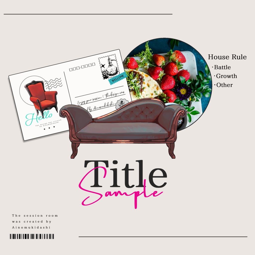 【イラスト素材集】Vol.01_お洒落なインテリア【商用利用可】