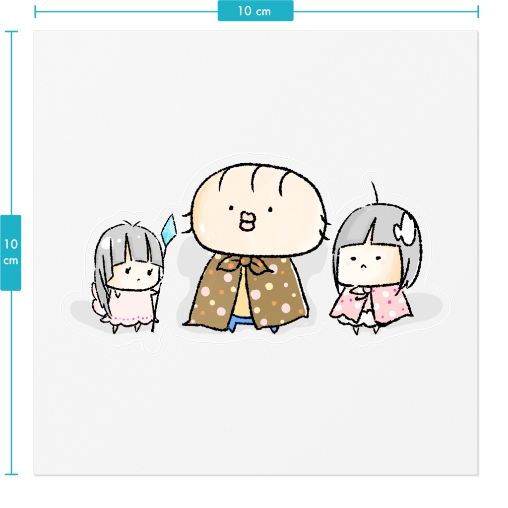 三人集 ステッカー