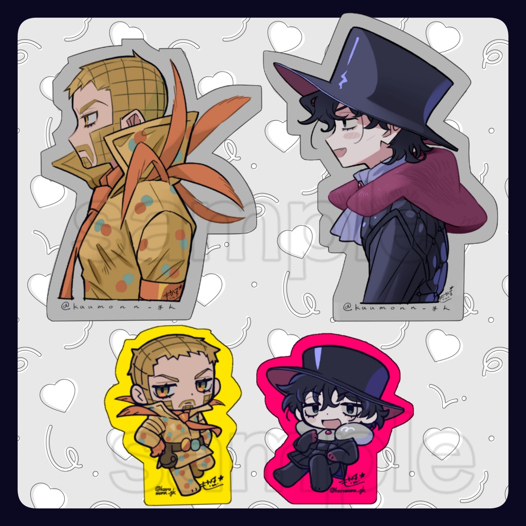 🍈🎩ステッカーセット