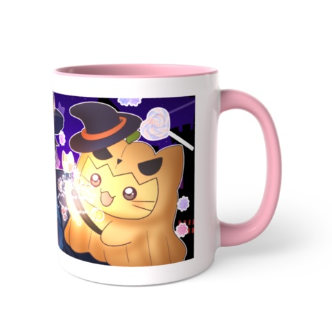 ツートンカラーマグカップ ピンク