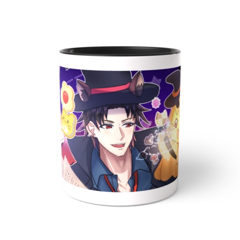 ツートンカラーマグカップ ブラック