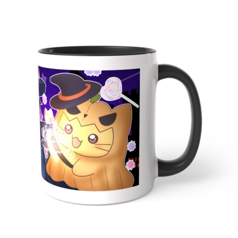 ツートンカラーマグカップ ブラック