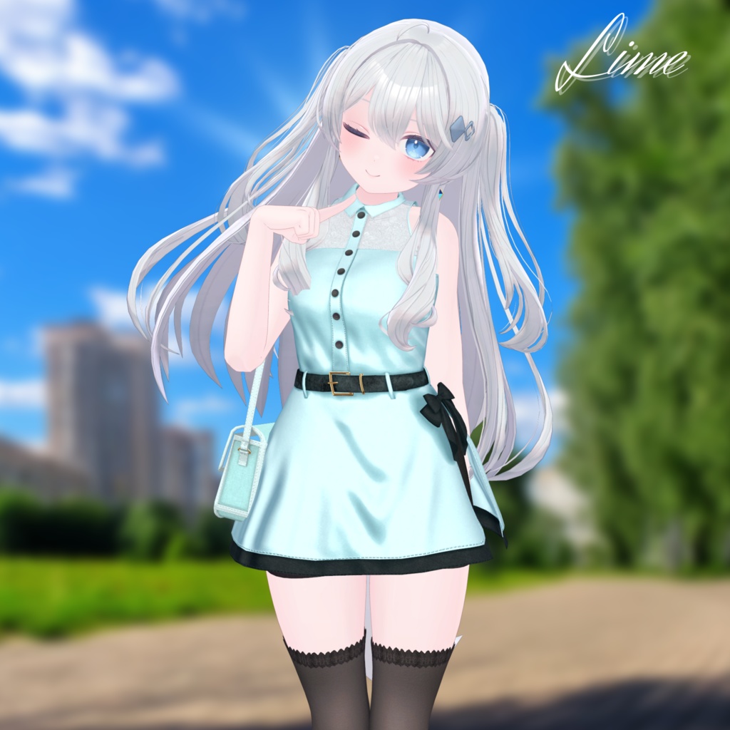 【13アバター対応】Ribbon Noir